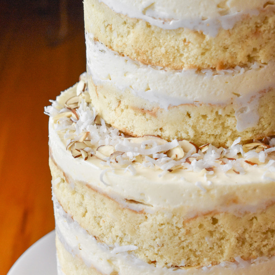 TWO TIER COCONUT CAKE