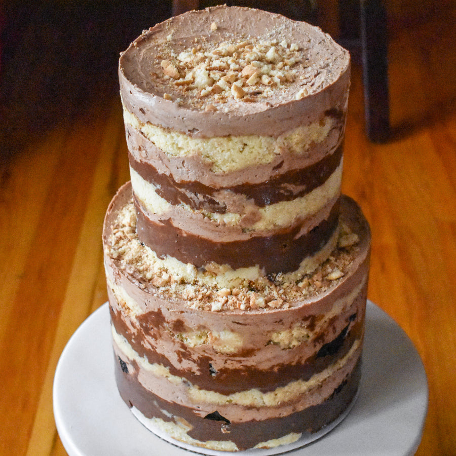 TWO TIER NUTELLA CAKE