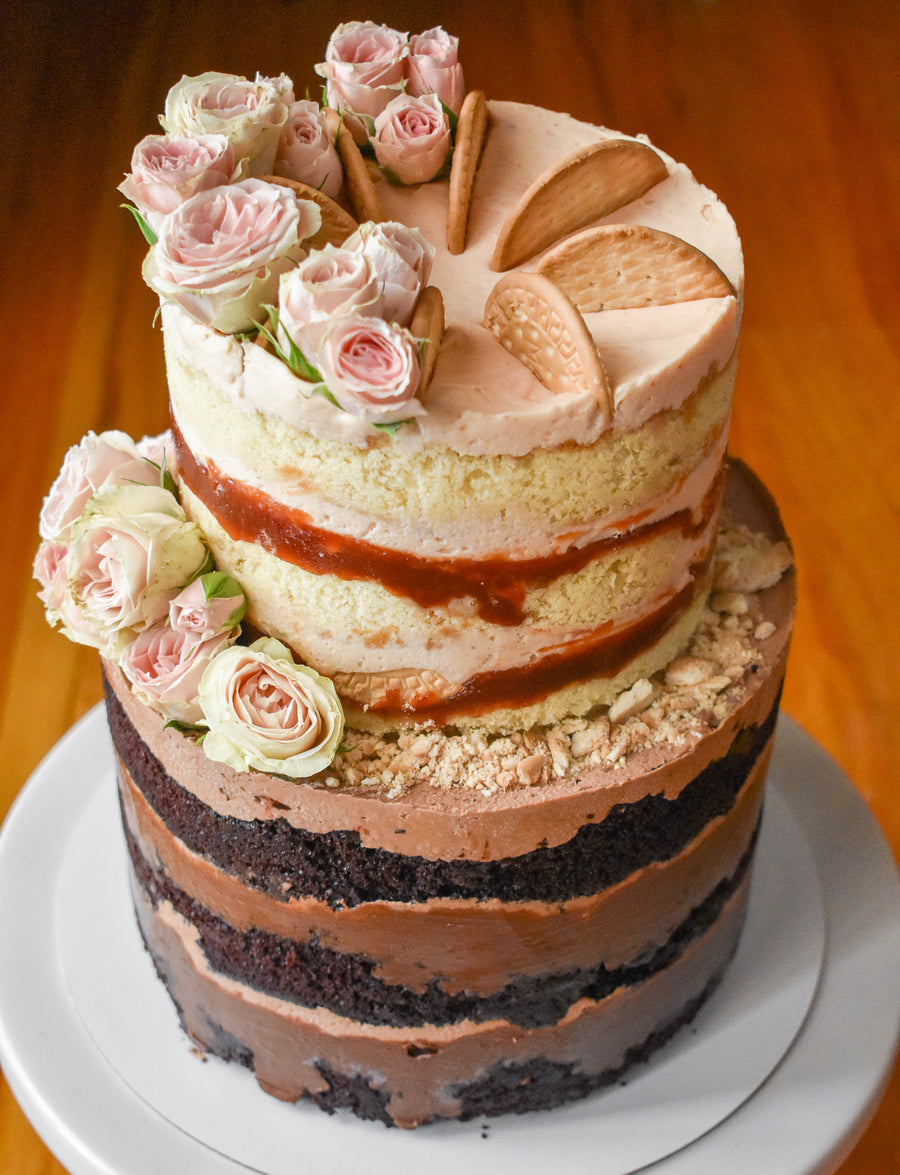 TWO TIER GUAVA + DARK CHOCOLATE