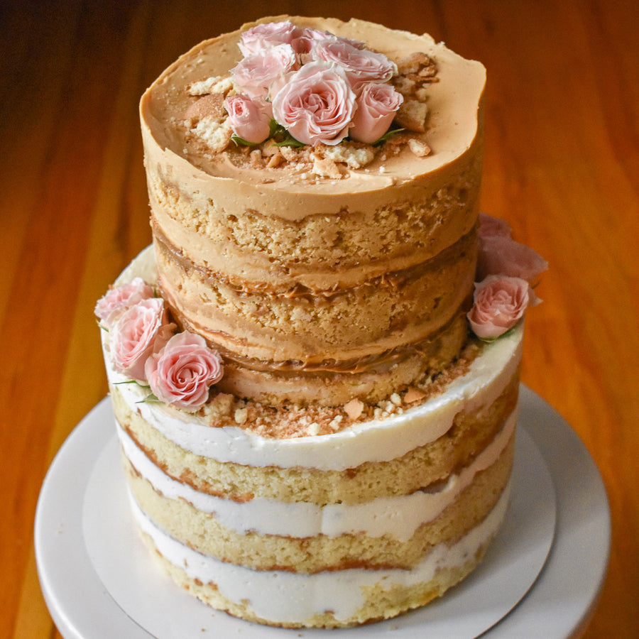 TWO TIER DULCE DE LECHE + VANILLA