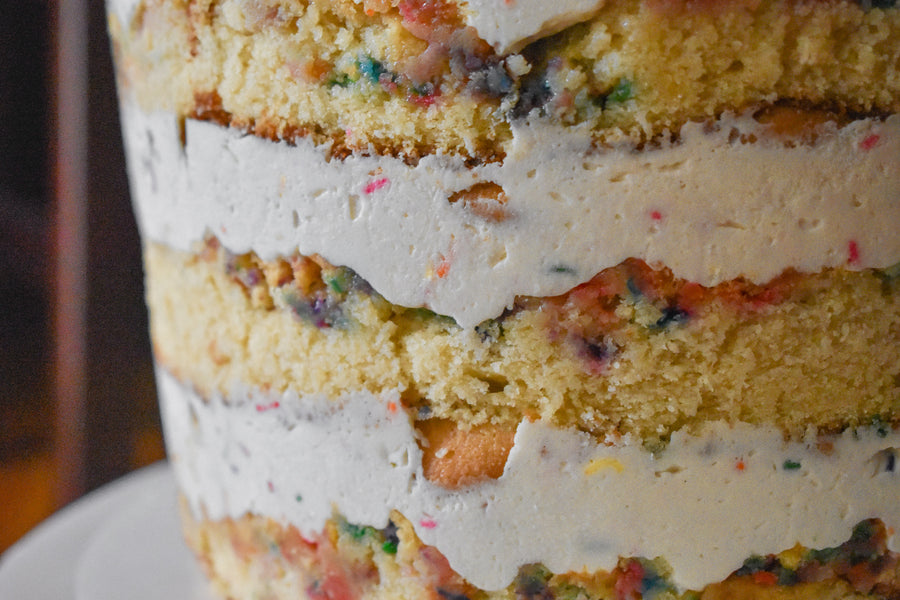 birthday day flavor cake sprinkles