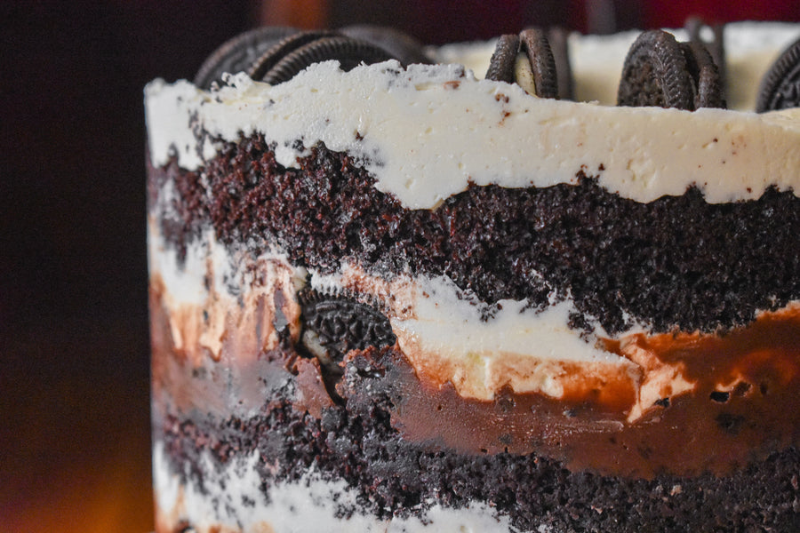 cookies and cream cake chocolate base