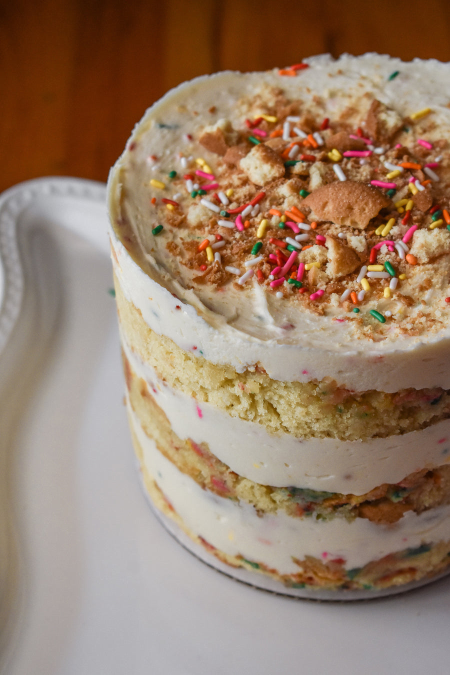 birthday day flavor cake sprinkles