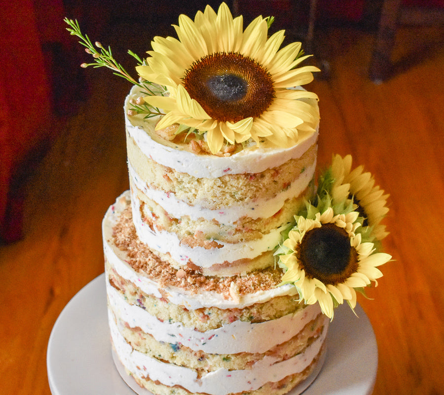 TWO TIER BIRTHDAY CAKE