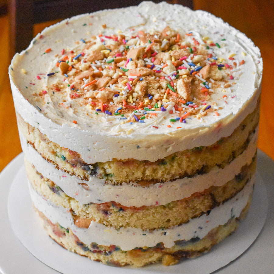 birthday day flavor cake sprinkles