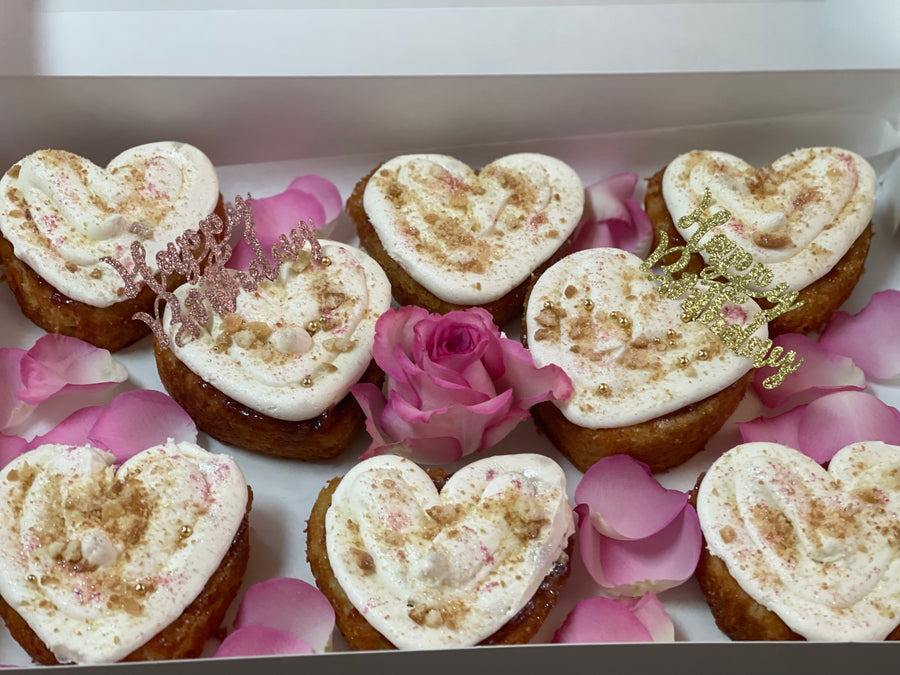 NUTELLA MINI HEART CAKE