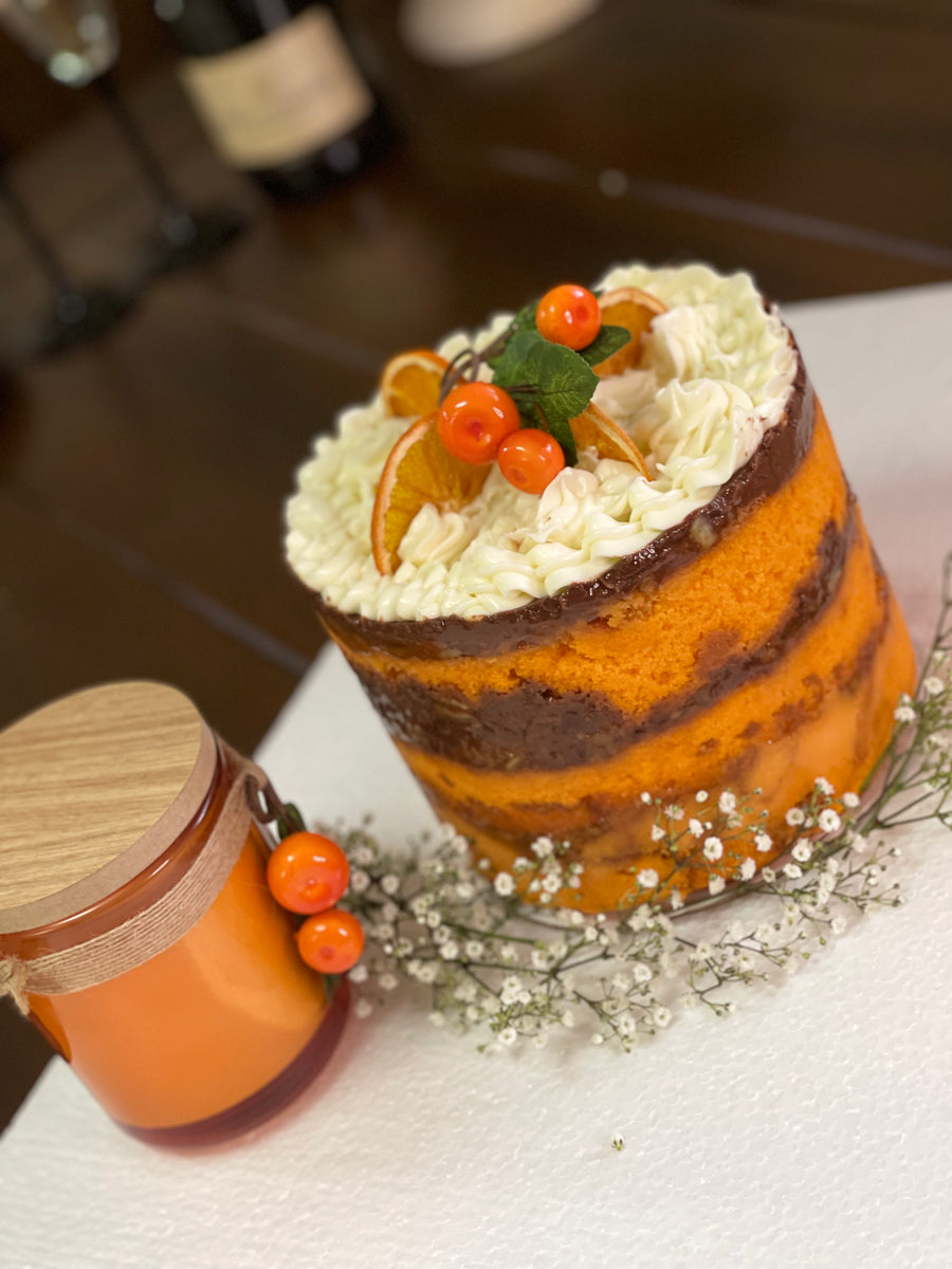 Orange,chocolate and cream cheese