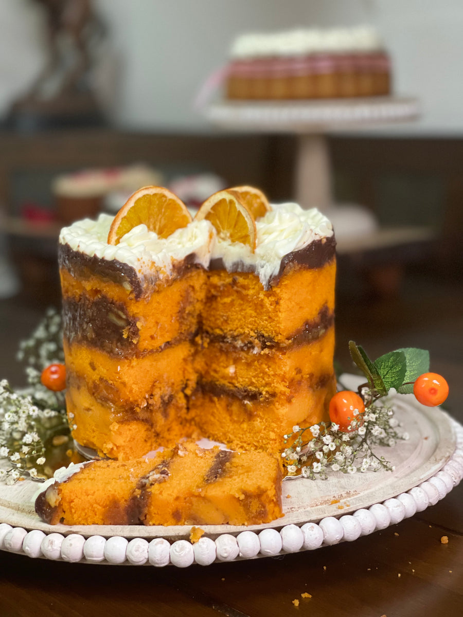 Orange,chocolate and cream cheese